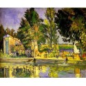 The Pool by Paul Cezanne - Oil Painting on Canvas