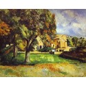 Trees in Park by Paul Cezanne - Oil Painting on Canvas