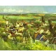View of Auvers by Paul Cezanne-Art gallery oil painting reproductions