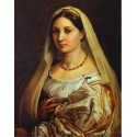 La Donna Velata.  1514-16 by Raphael Sanzio-Art gallery oil...