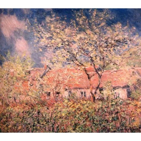 Springtime at Giverny by Claude Oscar Monet - Art gallery oil painting reproductions