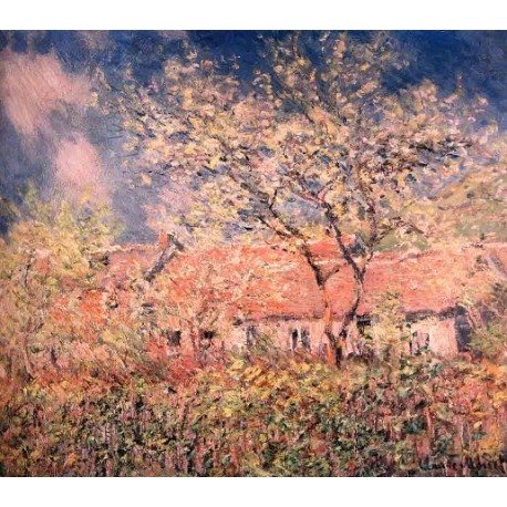 Springtime at Giverny by Claude Oscar Monet - Art gallery oil...