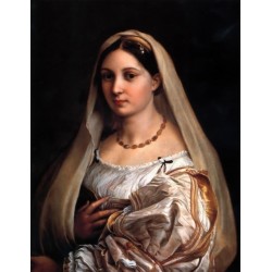 La Donna Velata by Raphael Sanzio-Art gallery oil painting...