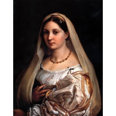 La Donna Velata by Raphael Sanzio-Art gallery oil painting...