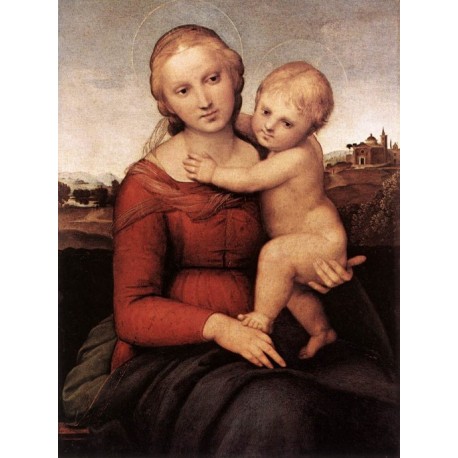 Madonna and Child -The Small Cowper Madonna by Raphael Sanzio-Art...