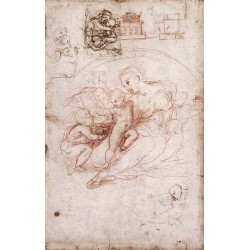 Madonna Studies by Raphael Sanzio-Art gallery oil painting...
