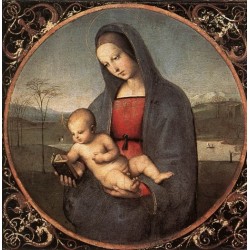 Madonna with the Book by Raphael Sanzio-Art gallery oil painting...