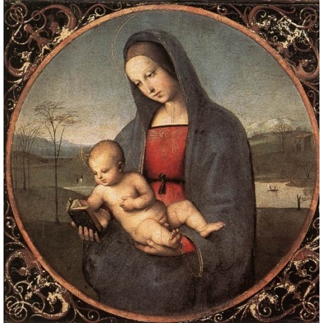 Madonna with the Book by Raphael Sanzio-Art gallery oil painting reproductions
