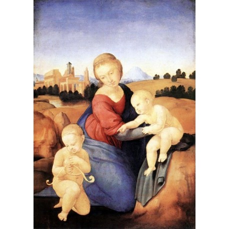 Madonna and Child withThe Infants by Raphael Sanzio-Art gallery oil painting reproductions