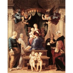 Madonna del Baldacchino by Raphael Sanzio-Art gallery oil painting...