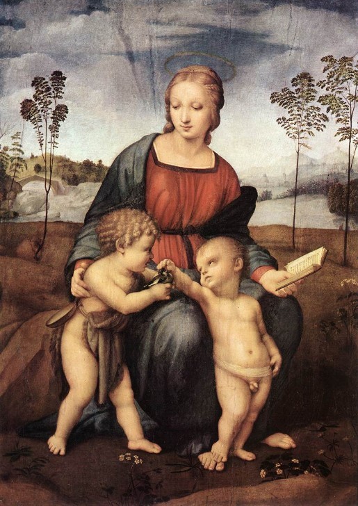 Painting Raphael Santi 5 madonna del cardellino by raphael sanzio art gallery oil painting reproductions