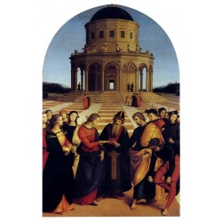 Marriage Of The Virgin by Raphael Sanzio-Art gallery oil painting...