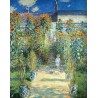 The Artists Garden at Vetheui by Claude Oscar Monet - Art gallery oil painting reproductions
