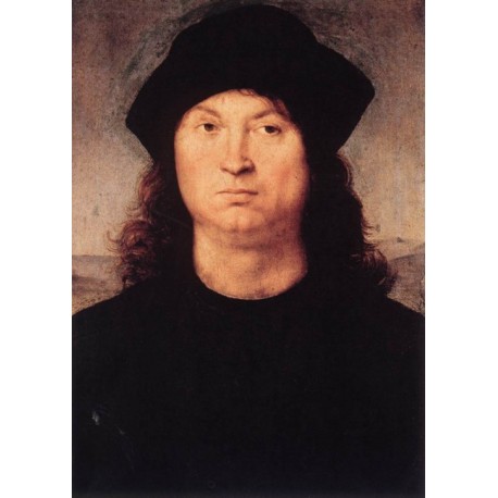 Portrait of a Man by Raphael Sanzio-Art gallery oil painting...