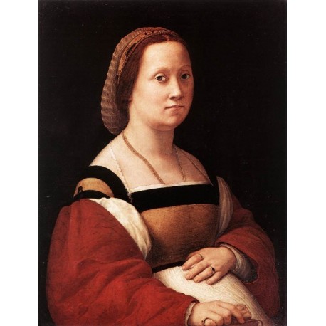 Portrait of a Woman by Raphael Sanzio-Art gallery oil painting...