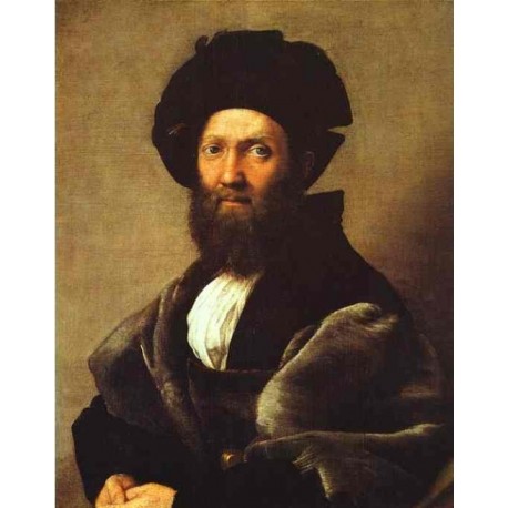 Portrait of Baldassare Castiglione 1514-16 by Raphael Sanzio-Art...
