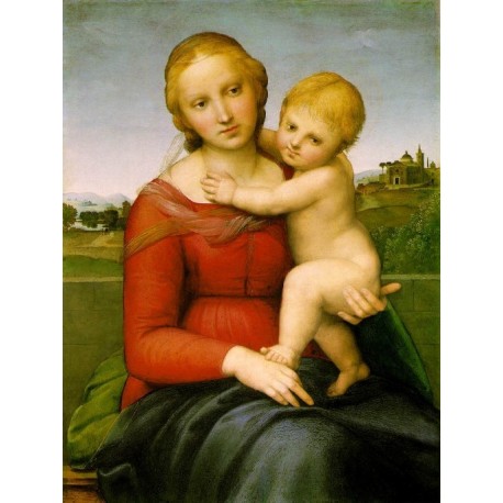 Small Cowper Madonna1505 by Raphael Sanzio-Art gallery oil painting reproductions