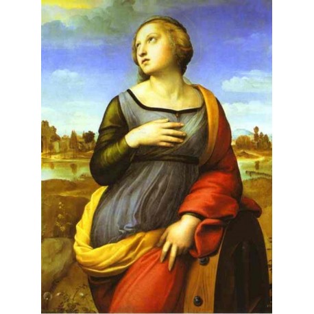 St. Catherine 1508 by Raphael Sanzio-Art gallery oil painting...