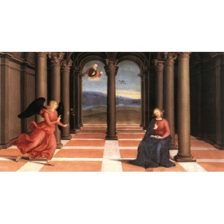 The Annunciation Oddi Altar Prede by Raphael Sanzio-Art gallery oil painting reproductions