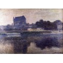 The Church of Vernon In the Mist by Claude Oscar Monet - Art...