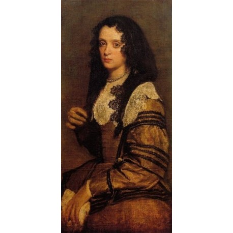 A Young Lady by Diego Velazquez  - Art gallery oil painting reproductions