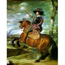 Equestrian Portrait of Count Duke de Olivares 1634 by Diego...