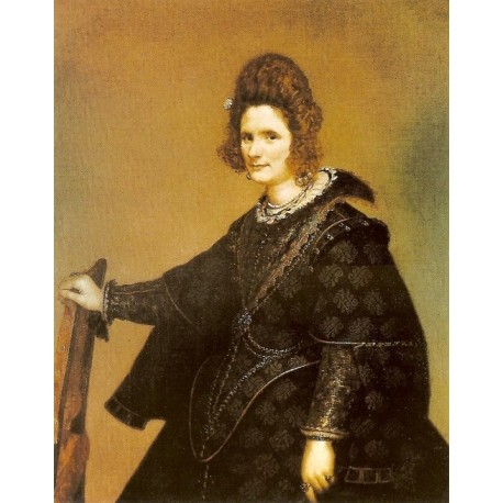 Lady from court 1635 by Diego Velazquez - Art gallery oil painting...
