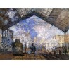 The Gare Saint Lazare by Claude Oscar Monet - Art gallery oil painting reproductions