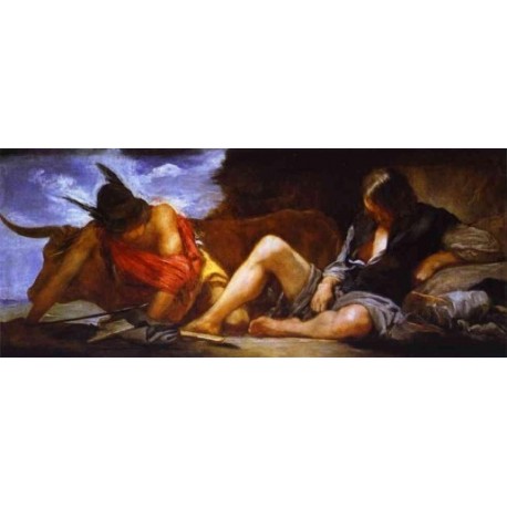 Mercury and Argus 1659 by Diego Velazquez - Art gallery oil painting reproductions