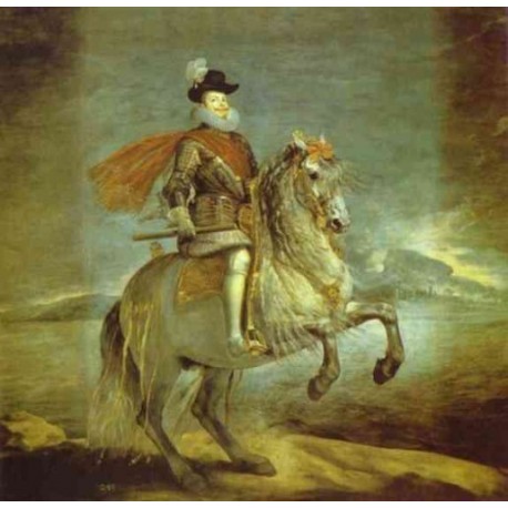 Philip III on Horseback 1634-35 by Diego Velazquez - Art gallery...