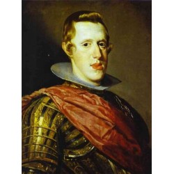 Philip IV in Armour 1628 by Diego Velazquez  - Art gallery oil...