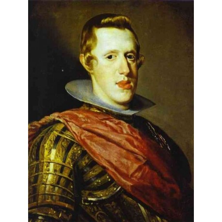Philip IV in Armour 1628 by Diego Velazquez  - Art gallery oil...