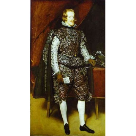 Philip IV in Brown and Silver 1632 by Diego Velazquez - Art...