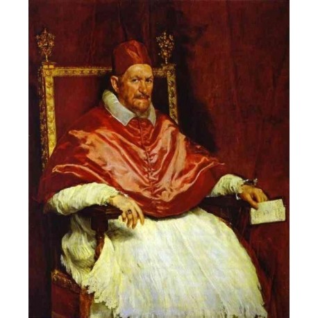 Pope Innocent X 1650 by Diego Velazquez - Art gallery oil painting reproductions