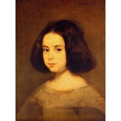 Portrait of a Little Girl by Diego Velazquez - Art gallery oil...