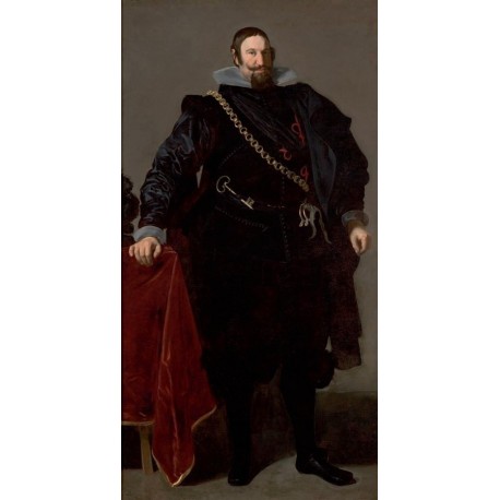 Portrait of the Count-Duke of Olivares 1624 by Diego Velazquez - Art gallery oil painting reproductions