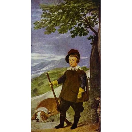 Prince Baltasar Carlos as a Hunter 1636 by Diego Velazquez - Art...