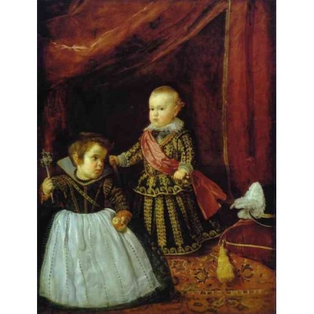 Prince Baltasar Carlos with a Dwarf 1631 by Diego Velazquez  - Art...