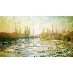The Ice Floes by Claude Oscar Monet -Art gallery oil painting...