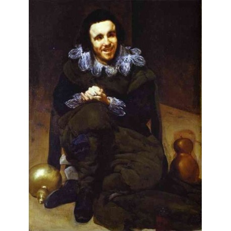 The Buffoon Calabazaz 1637-39 by Diego Velazquez - Art gallery oil painting reproductions