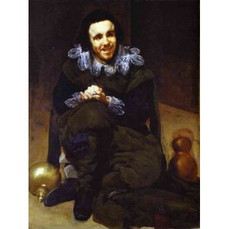 The Buffoon Calabazaz 1637-39 by Diego Velazquez  - Art gallery oil painting reproductions