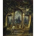 Villa Medici in Rome 1630,  detail by Diego Velazquez - Art...