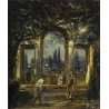 Villa Medici in Rome 1630,  detail by Diego Velazquez - Art...