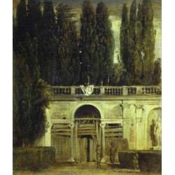 Villa Medici in Rome 1630 by Diego Velazquez - Art gallery oil...