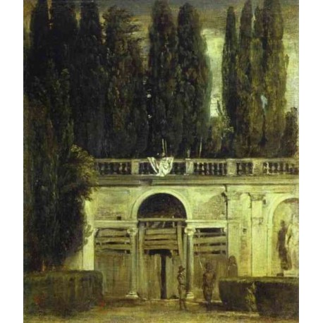 Villa Medici in Rome 1630 by Diego Velazquez - Art gallery oil...