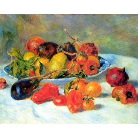 Fruits from the Midi by Pierre Auguste Renoir-Art gallery oil...