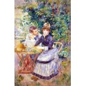 In the Garden by Pierre Auguste Renoir-Art gallery oil painting...