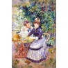 In the Garden by Pierre Auguste Renoir-Art gallery oil painting...
