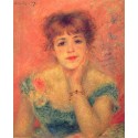 Jeanne Samary in a Low Necked Dress 1877 by Pierre Auguste...