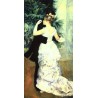La Danse a Ville by Pierre Auguste Renoir-Art gallery oil painting...